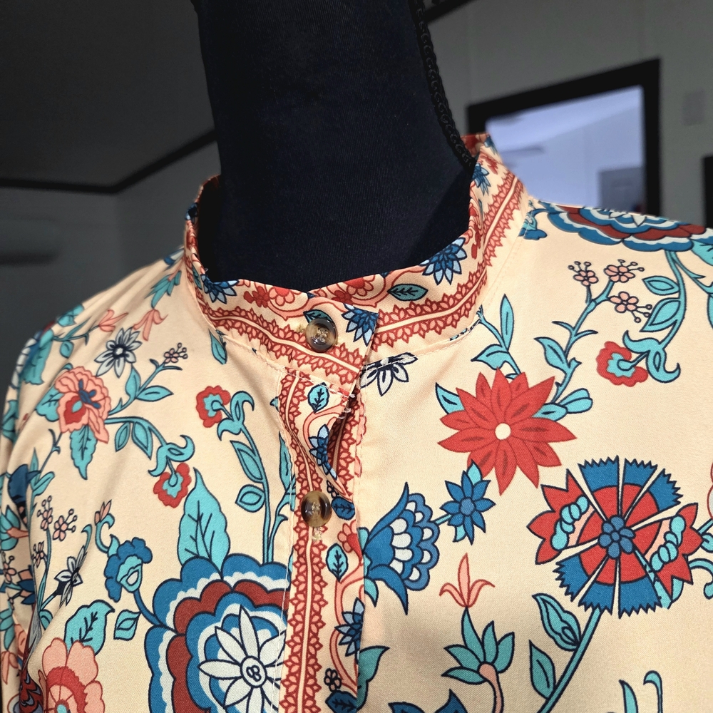 Floral Print Blouse - Multicolor